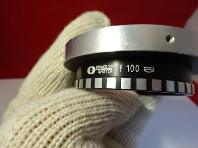 FOR PARTS SPINDLER & HOYER F100 LENS [chip] OPTICS AS PICTURED &99-49