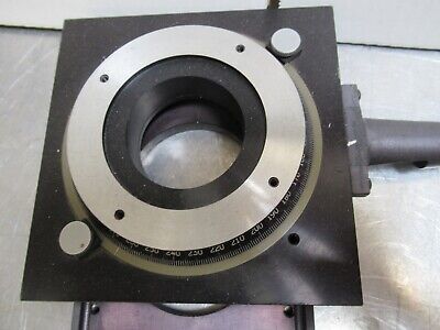 LARGE ROTARY TRANSLATION MICROMETER STAGE OPTICS MECHATRONICS AS PICTURED &TC-2