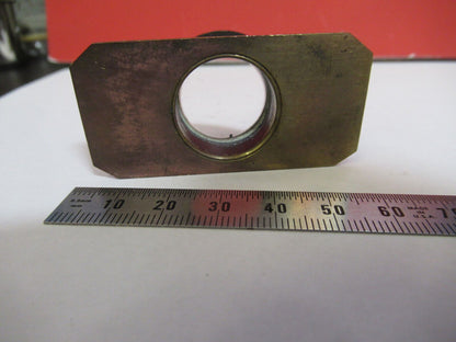 ANTIQUE BRASS COMPRESSORIUM  SLIDE UK MICROSCOPE PART AS PICTURED &S9-A-52