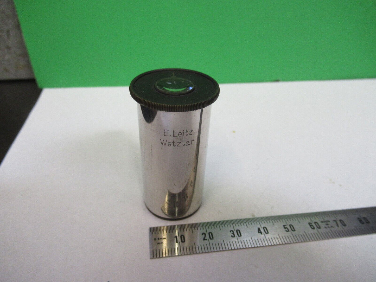 ANTIQUE ERNST LEITZ WETZLAR EYEPIECE "1" MICROSCOPE PART AS PICTURED #G2-A-59