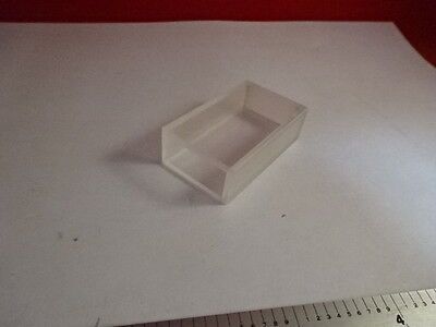 QUARTZ CUVETTE ANALYTICAL UV GRADE  PART OPTICS AS IS #86-14