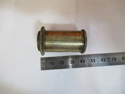 ANTIQUE CARL ZEISS BRASS LENS OBJECTIVE MICROSCOPE PART AS PICTURED P9-A-45