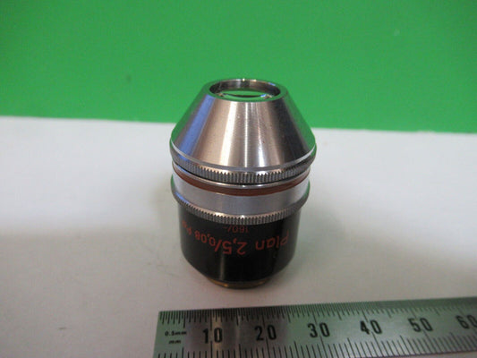 ZEISS OBJECTIVE POL 2.5X /160 POLARIZATION MICROSCOPE PART AS PICTURED P2-B-45