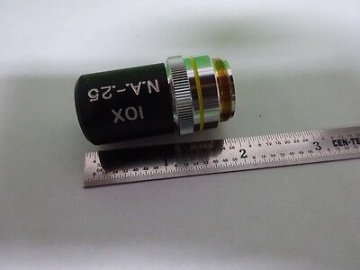 MICROSCOPE PART OBJECTIVE NIKON 10X OPTICS AS IS BIN#72-31