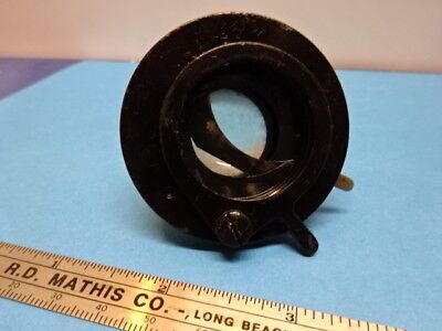 FOR PARTS ANTIQUE AO SPENCER CONDENSER IRIS OPTICS MICROSCOPE PART AS IS #90-14