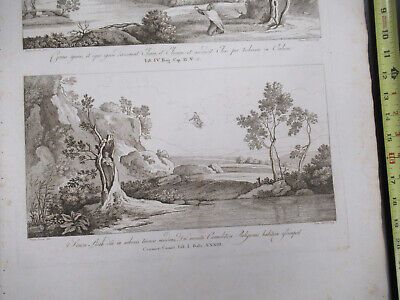 ANTIQUE ETCHING ITALIA ROME CIRCA 1810 GASPARD DUGHET PIETRO PARBONI AS PIC xi