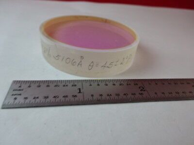 OPTICAL COATED FILTER MIRROR FLAT OPTICS AS IS #89-78