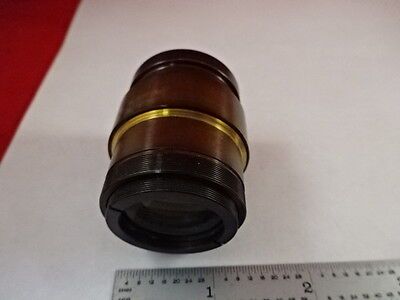 MICROSCOPE ZEISS GERMANY BRASS MOUNTED LENS OPTICS AS PICTURED &J9-A-26