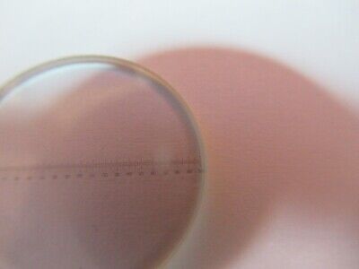 OPTICAL RETICLE MICROMETER INSERT OPTICS MICROSCOPE PART AS PICTURED &A5-A-09