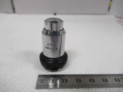 WILD M11 SWISS HEERBRUGG OBJECTIVE 40X LENS MICROSCOPE PART AS PICTURED &W1-A-84