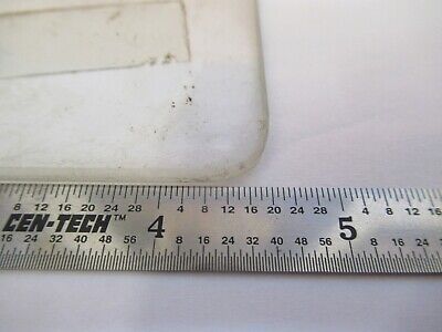 GLASS STAGE [dirty] LEITZ WETZLAR SPECIMEN MICROSCOPE PART AS PICTURED &A3-B-04