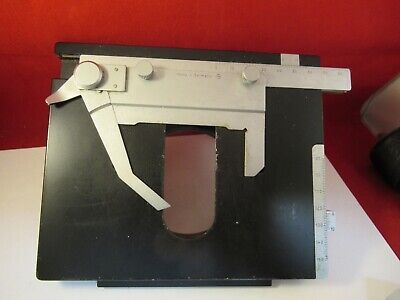 LEITZ WETZLAR GERMANY STAGE TABLE MICROSCOPE PART AS PICTURED &13-A-18