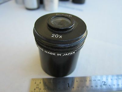 OPTICAL MICROSCOPE PART EYEPIECE NIKON JAPAN 20X OPTICS DWR#02