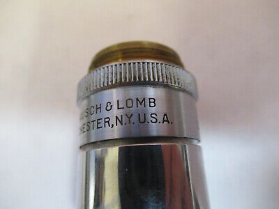 INDUSTRIAL LENS BAUSCH LOMB OBJECTIVE 10X MICROSCOPE PART AS PICTURED #P4-B-35