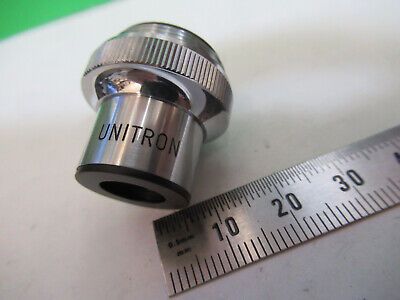 UNITRON MEASURING 3X LENS OBJECTIVE OPTICS MICROSCOPE PART AS PICTURED #R7-B-56