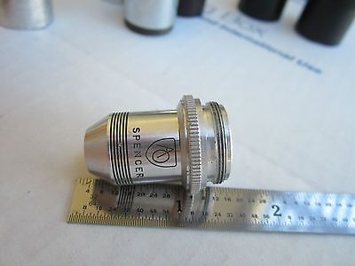 OPTICAL MICROSCOPE PART OBJECTIVE SPENCER 10X iii OPTICS DWR#02