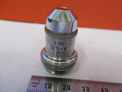 LEITZ WEZTLAR 10X OBJECTIVE LENS MICROSCOPE PART OPTICS AS PICTURED &93-A-10