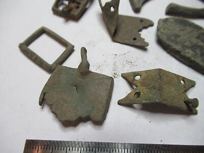 ANTIQUE BRASS BRONZE LOT MEDIEVAL ??? from EUROPE BOG FIND AS PICTURED &3-DT-11