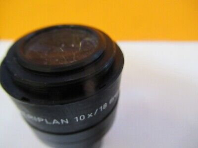 LEITZ GERMANY EYEPIECE 10X /18 MICROSCOPE PART OPTICS AS PICTURED &85-B-39