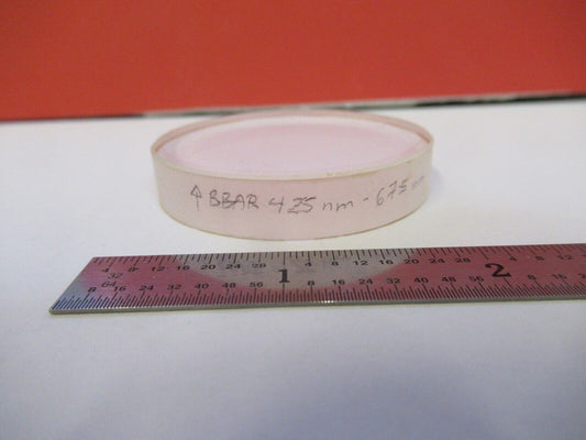 OPTICAL COATED LENS 425 - 675 nm OPTICS AS PICTURED &3-FT-X44