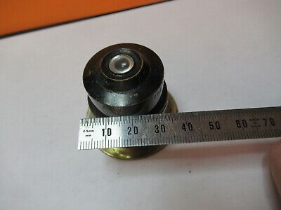 ANTIQUE ZEISS BRASS CONDENSER OPTICS MICROSCOPE PART AS PICTURED &P9-A-106