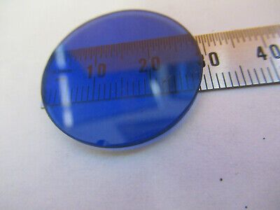 LEITZ WEZTLAR BLUE GLASS FILTER GERMANY MICROSCOPE PART AS PICTURED &8y-a-104