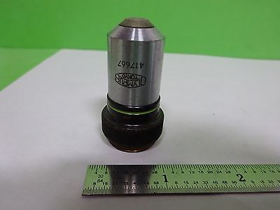 MICROSCOPE PART OBJECTIVE OLYMPUS M40 40X [fair] OPTICS AS IS BIN#Y6-E-14