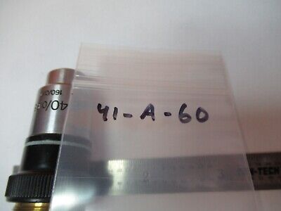 ZEISS GERMANY OBJECTIVE 40X /160 LENS MICROSCOPE PART AS PICTURED &4T-A-60