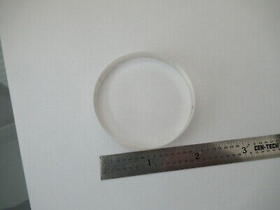 OPTICAL FLAT FUSED SILICA 2" DIAMETER LASER OPTICS AS PICTURED &F5-A-03