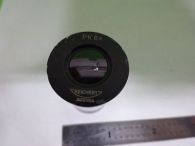 MICROSCOPE PART EYEPIECE OCULAR REICHERT PK 8X OPTICS AS IS  BIN#Y3-88