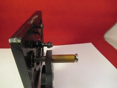 ANTIQUE BRASS ERNST LEITZ GERMANY STAGE MICROSCOPE PART AS PICTURED &P7-FT-80