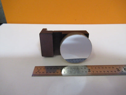 OLYMPUS JAPAN MOUNTED MIRROR CONCAVE OPTICS MICROSCOPE PART AS PICTURED &A5-A-35