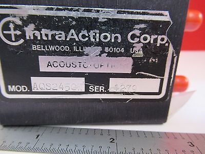 OPTICAL ACOUSTIC MODULATOR AOM INTRAACTION AQS245CW LASER OPTICS #AE-FD-02