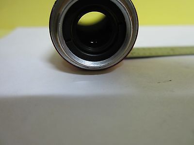 MICROSCOPE PART OBJECTIVE LEITZ GERMANY RED OPTICS AS IS BIN#T9-24