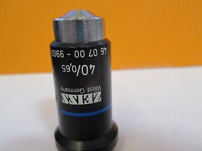 ZEISS 460700 OBJECTIVE 40X /160 OPTICS MICROSCOPE PART AS PICTURED &H8-C-31