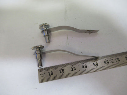 AO USA SPENCER ORIGINAL PAIR CLIPS ANTIQUE MICROSCOPE PART AS PICTURED &H7-B-12