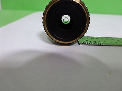 MICROSCOPE PART OBJECTIVE OLYMPUS JAPAN CPL10 PLAN 10X OPTICS AS IS BIN#Y5-K-02