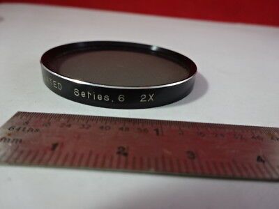 OPTICAL FILTER SPIRALITE COATED SERIES 6 2X OPTICS AS IS &AV-A-04