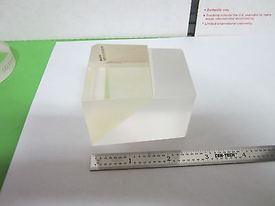 OPTICAL PRISM DUAL GLASS TYPE [chipped edge] MIL SPEC LASER OPTICS BIN#A5-B-17