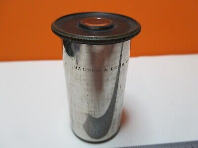 ANTIQUE BAUSCH LOMB BRASS EYEPIECE RARE 2" MICROSCOPE PART AS PICTURED &17-A-76