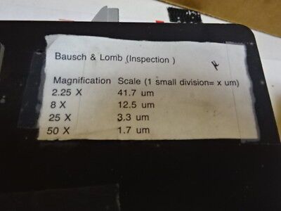 BAUSCH LOMB 312760 STAGE TABLE SPECIMEN MICROMETER MICROSCOPE PART AS IS #21-BL