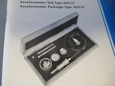 VINTAGE MANUAL BRUEL KJAER 4312 4315 ACCELEROMETER 1967 AS PICTURED