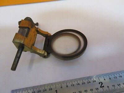 ANTIQUE BRASS LENS + PRISM ASSEMBLY RARE MICROSCOPE PART AS PICTURED &7B-B-31