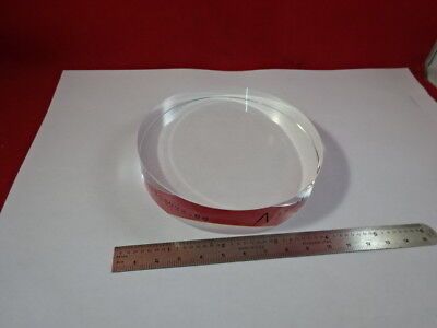 OPTICAL FLAT FUSED SILICA 4" DIAMETER 1/10 WAVELENGTH OPTICS NICE #51-A-21