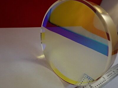 OPTICAL FLAT DICHROIC ZERODUR COATED MIRROR 3" DIA ZYGO OPTICS AS IS #R1-B-01