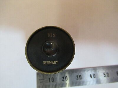 WINKEL GERMANY 10X EYEPIECE OPTICS MICROSCOPE PART AS PICTURED #P6-A-15