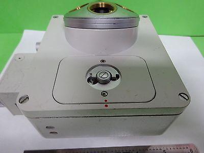 MICROSCOPE PART LEITZ GERMANY FLUORESCENCE NOSEPIECE OPTICS AS IS BIN#11-E-10