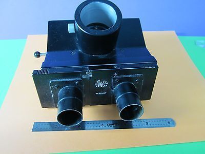 MICROSCOPE DIALUX LEITZ GERMANY TRINOCULAR HEAD AS PICTURED BIN#36