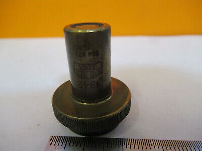 ANTIQUE CARL ZEISS 1942 8 BRASS OBJECTIVE MICROSCOPE PART AS PICTURED #P2-A-68