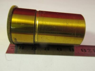 ANTIQUE BRASS EMPTY OBJECTIVE CAN LEMADERLEY FRANCE MICROSCOPE PART #66-A-46